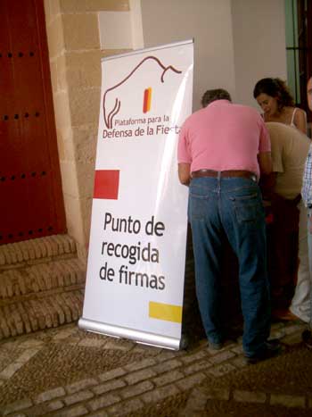 Recogidas de firmas en El Puerto