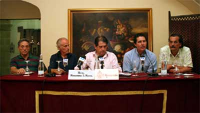 Paolo Nesti, Luis Parra, J. Rold�n, Jos� A. Campuzano y Jos� Almenara. Foto de Mart�n Gutierrez 