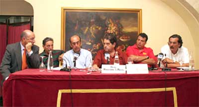 Rafael Sestelo, Paolo Nesti, Adolfo Mart�n, J. Rold�n, C�sar Gonz�lez y Jos� Almenara.