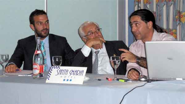 Izqda. Juan Bollullo, Rafael G�mez y Candido Nu�ez